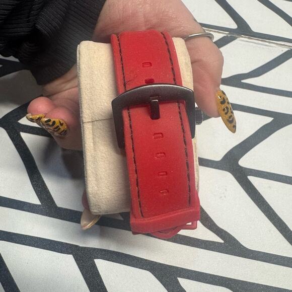 Mark Naimer Red and Black Quartz Analog XXL Watch - Picture 2 of 3